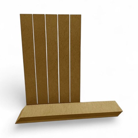 Kit 30 Tiras Shiplap MDF 3mm Decoração Parede