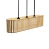 Luminária Pendente Via Láctea Modelo Ripado -:mdf Cru - 2