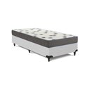 Ver imagem 7 de Cama Box com Colchão Solteiro Light D33 Espuma Pró Aditivada Branco Courino Ortobom