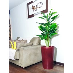 Folhas de Copo de Leite Decoração Realista Vaso Decorativo - 3