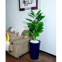 Folhas de Copo de Leite Decoração Realista Vaso Decorativo - 4