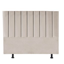 Kit Cabeceira e Calçadeira Baú King 195cm Carla Courino Bege - D A DECOR - 2