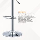 Ver imagem 7 de Kit 2 Banquetas Light:branco Conjunto de Banquetas Giratórias Light Altura Ajustáve
