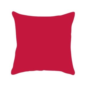 Capa De Almofada Lisa Veludo Vermelho 50X50Cm