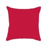 Capa De Almofada Lisa Veludo Vermelho 50X50Cm - 1