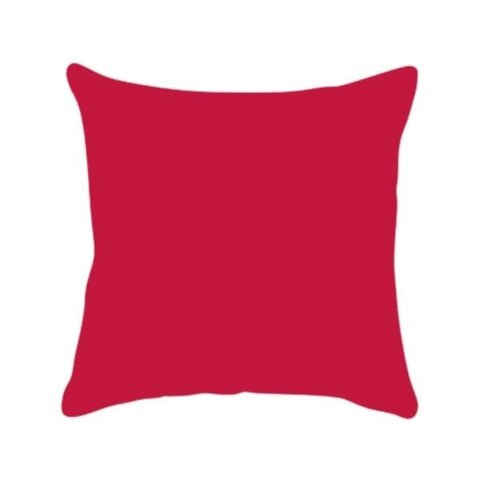 Capa De Almofada Lisa Veludo Vermelho 50X50Cm