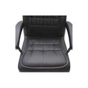 Ver mais imagens de Cadeira Giratória em Couro Califórnia Fratini Móveis Preto