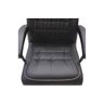 Cadeira Giratória em Couro Califórnia Fratini Móveis Preto - 8
