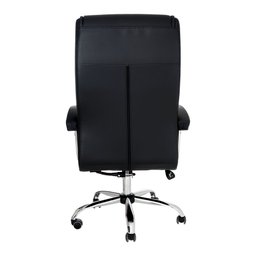 Cadeira Giratória em Couro Califórnia Fratini Móveis Preto - 6