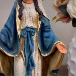 Nossa Senhora Das Graças da Medalha Milagrosa 20cm Resina - 3