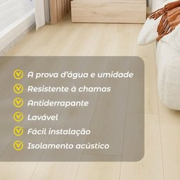Piso Vinílico Auto Adesivo Régua Madeira Manta Caixa 5m² Brinovar - 5