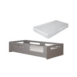 Cama Montessoriana Padrão Solteiro com Colchão em Mdf:cinza - 2