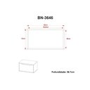 Ver imagem 5 de Gabinete de Banheiro Balcão Suspenso Bn3646 e Balcão C/ Rodízios Bn3647 60cm e Armário C/