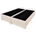Ver imagem 2 de Cama Box Baú Queen Corino Bege 158x198x42