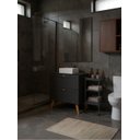 Ver imagem 1 de Gabinete para Banheiro com Tampo Cuba e Espelho 80cm Retro Mdf Grafite Milano - On Móveis