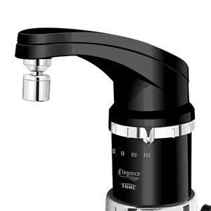 Torneira Elétrica Fame Elegance 4 Temperaturas Super Potente de Bancada Preta 220V