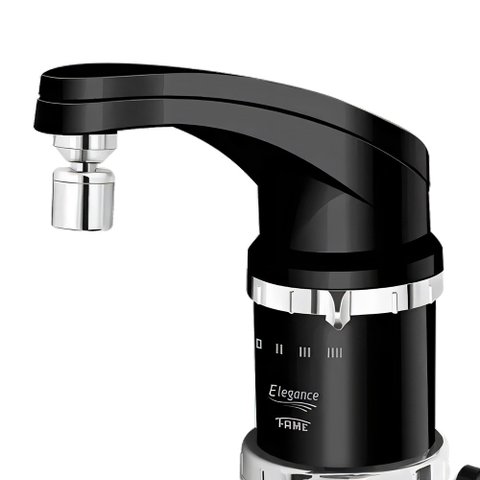 Torneira Elétrica Fame Elegance 4 Temperaturas Super Potente de Bancada Preta 220V