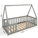 Ver imagem 3 de Cama Solteiro Montessoriana Valentina Cinza