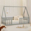 Ver imagem 4 de Cama Solteiro Montessoriana Valentina Cinza