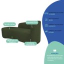 Ver imagem 4 de Kit Divã Recamier Orgânico França 220cm Lado Esquerdo e 2 Poltronas Amore Linho