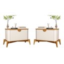Ver imagem 1 de Conjunto Mesa de Cabeceira San Marino Off White Nature