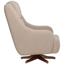 Ver imagem 6 de Poltrona de Amamentação com Balanço Giratória Fábula D02 Bouclê Marrom Claro B-122 - Lyam Decor