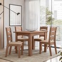 Ver imagem 1 de CONJUNTO SALA DE JANTAR MALI 1,10 COM 4 CADEIRAS AMEND 51C