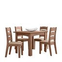Ver imagem 2 de CONJUNTO SALA DE JANTAR MALI 1,10 COM 4 CADEIRAS AMEND 51C