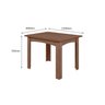 CONJUNTO SALA DE JANTAR MALI 1,10 COM 4 CADEIRAS AMEND 51C - 3