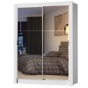 Ver imagem 3 de Guarda-roupa Solteiro Madesa Denver 2 Portas de Correr de Espelho