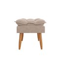Ver imagem 6 de Kit 02 Poltronas + Namoradeira + Puff Opala Balaqui Decor Cor:bege