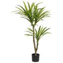 Ver imagem 1 de Planta Árvore Artificial Dracena Real Toque Pu C/pote X51 Verde 1,05m