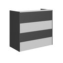 Ver imagem 1 de Balcão de Atendimento Recepção de 120 cm New City Cinza com Preto Web Office