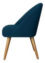 Ver imagem 6 de Cadeira Poltrona Lua Suede Azul Marinho Pés Palito p/ Sala, Quarto, Escritório, Recepção e Clínica