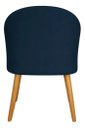 Ver imagem 5 de Cadeira Poltrona Lua Suede Azul Marinho Pés Palito p/ Sala, Quarto, Escritório, Recepção e Clínica
