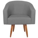 Ver imagem 6 de Kit 02 Poltronas Decorativas Sala de Estar Recepção Luiza Pés Palito Suede - Doce Sonho Móveis KIT 2