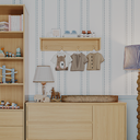 Ver imagem 3 de Prateleira Infantil com Pendurador Quater 90cm | Mdf e Madeira Pinus