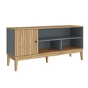 Ver mais imagens de Rack Bancada P/ Tv até 55 Pol Mb 1056 C/ 1 Porta 136cm Mel/petroleo - Movelbento