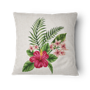 Ver imagem 3 de Kit 3 Capas de Almofada 43x43cm - Floral - Tecido Veludo 100% Poliéster