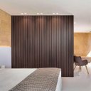 Ver imagem 5 de Placa Painel Ripado Parede Madeira Ecologica Decoraçao Revestimento Sala Estar Loja Casa Recepçao Co