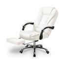 Ver imagem 2 de Cadeira de Escritorio Presidente Ergonomica Apoio para Pés - Branca