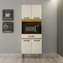 Ver imagem 3 de Armário de Cozinha Multiuso 4 Portas Verona com Espaço para Micro-ondas