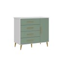 Ver imagem 2 de Cômoda para Quarto Infantil Kids Espresso Móveis Verde/Branco