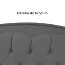 Ver imagem 6 de Kit Cabeceira e Calçadeira com Baú 195 Cm King Casal Diana Suede Cinza - Fina Mobília