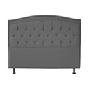 Ver mais imagens de Kit Cabeceira e Calçadeira com Baú 195 Cm King Casal Diana Suede Cinza - Fina Mobília