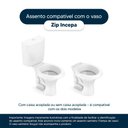 Ver imagem 3 de Tampa de Vaso Sanitário Decorado Zip Preto para Bacia Incepa