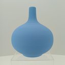Ver imagem 2 de Vaso Decorativo Enfeite Planta Aparador Garrafa Cerâmica 20x18x18cm Azu