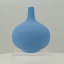 Ver imagem 3 de Vaso Decorativo Enfeite Planta Aparador Garrafa Cerâmica 20x18x18cm Azu