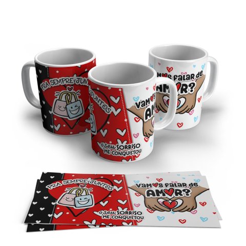 Caneca de Porcelana Dia Dos Namorados Modelo 19