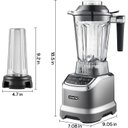 Ver mais imagens de Amzchef Liquidificador Profissional 1800w com Copo 600ml e 3 Velocidades